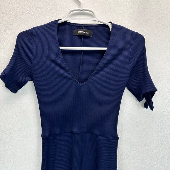 Reformation Sara Dress Blue Knit XS - Picture 4 of 13